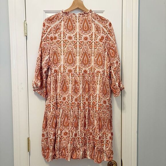 Spartina Maisie Dress Boho Paisley XL - Picture 6 of 8